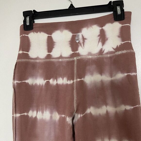 Free People FP movement Pink Tie die Jogger sweatpants size Small - Picture 3 of 6